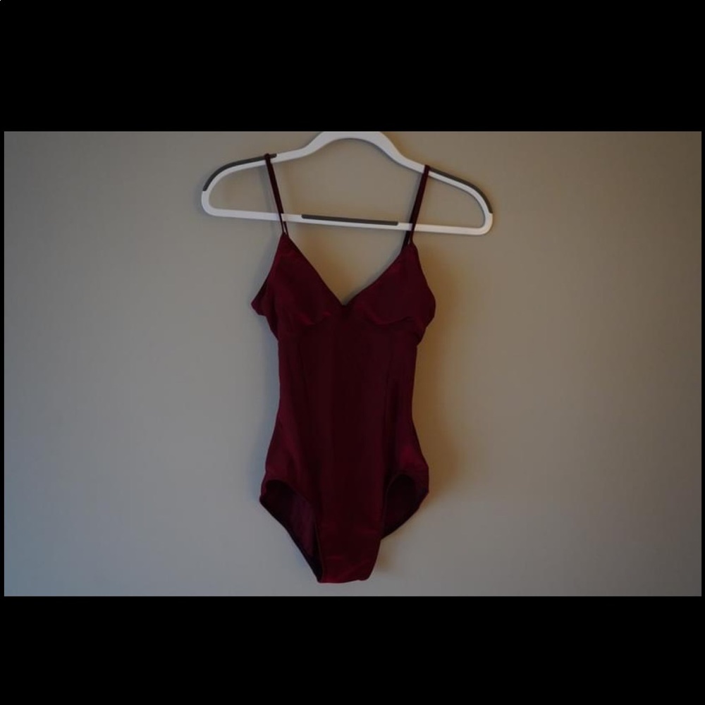 Maroon bodysuit